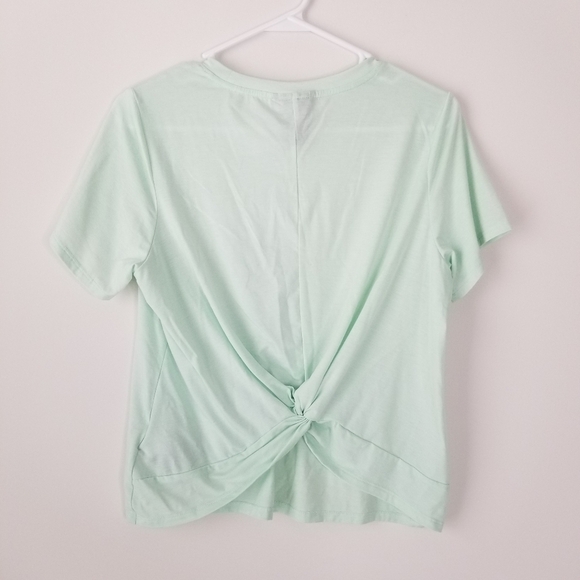 The North Face Wander Twist Back Short Sleeve Athletic Shirt Mint Green Size M - Picture 8 of 13